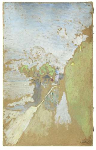 Edouard VUILLARD 1868- 1940 Sentier au bord de la mer à Vaso...