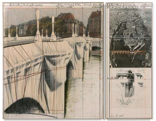 CHRISTO (1935 - 2020) THE PONT NEUF WRAPPED (PROJECT FOR PAR...