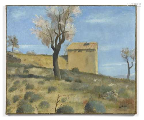 Othon COUBINE 1883-1969 Paysage de printemps Huile sur toile