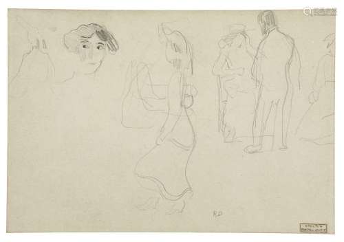 Raoul DUFY 1877-1953 Le bal - 1900 Crayon sur papier