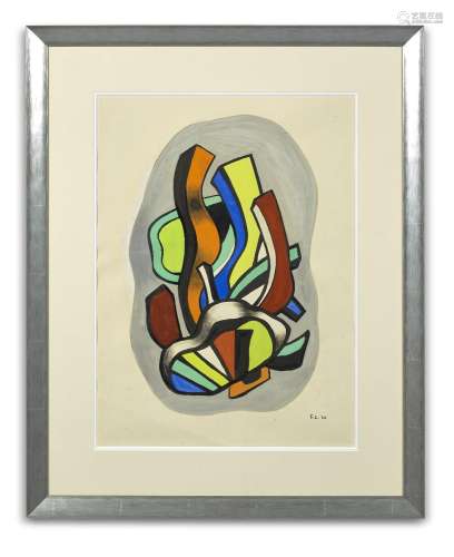 Fernand LEGER 1881 - 1955 Composition monumentale - 1950 Gou...