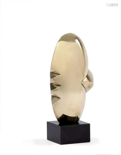 Baltasar LOBO 1910 - 1993 Tête de gitane Bronze poli
