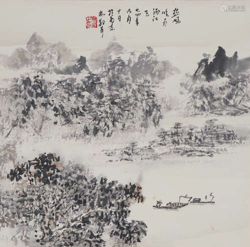 Chinese Landscape Painting by Lin Sanzhi