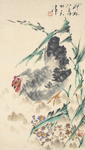 Chinese Bird-and-Flower Painting by Xiao Lang