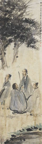 Chinese Figure Painting by Fu Baoshi