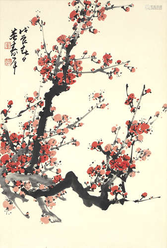 The Plum Flower，Painting by Dong Shouping