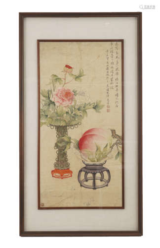 Chinese Flower painting by Yun Shouping