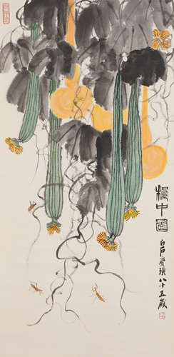 The Towel Gourd,by Qi Baishi