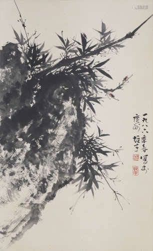 The Ink Bamboo，by Li Xiongcai