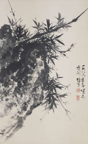 The Ink Bamboo，by Li Xiongcai