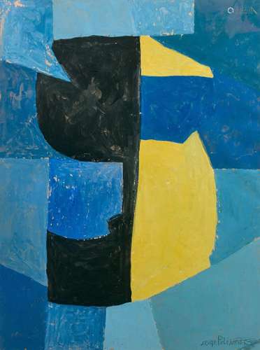 Serge POLIAKOFF 1900 - 1969 COMPOSITION ABSTRAITE - 1956 Gou...