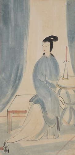 Chinese Figure Painting by Lin Fengmian