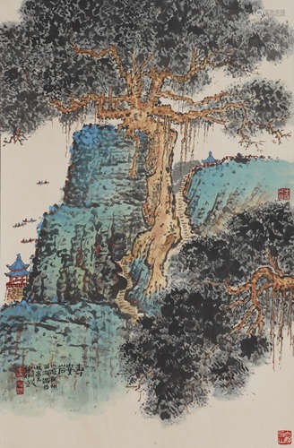 Chinese Landscape Painting by Qian Songyan