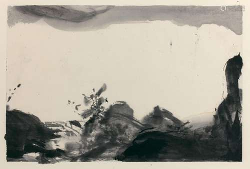 ZAO WOU- KI 1920 - 2013 SANS TITRE - Circa 1975 Encre de Chi...