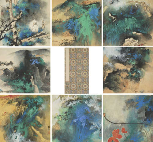 Chinese Album of Landscape Painting by Zhang Daqian