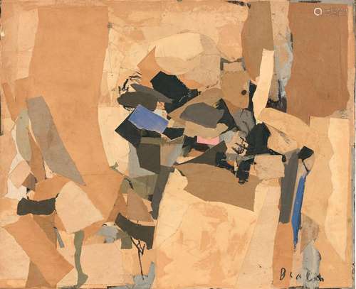 Janice BIALA (Née en 1903) UNTITLED (AT THE TABLE) - 1957 Hu...