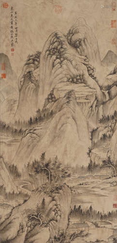 Chinese Landscape Painting by Wang Meng