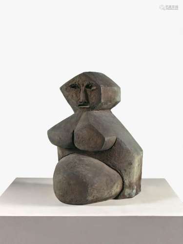 Emile GILIOLI (1911 - 1977) LA MAGICIENNE - 1963 Bronze à pa...