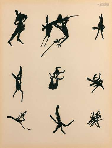 Henri MICHAUX (1899 - 1984) MOUVEMENTS LVIII - 1950 Encre de...