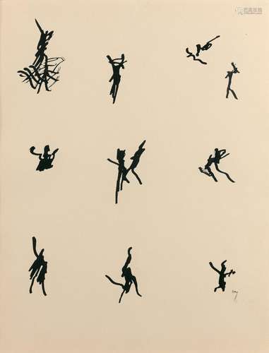 Henri MICHAUX (1899 - 1984) MOUVEMENTS IL - 1950 Encre de Ch...