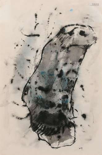 Henri MICHAUX (1899 - 1984) SANS TITRE - 1976 Aquarelle sur ...