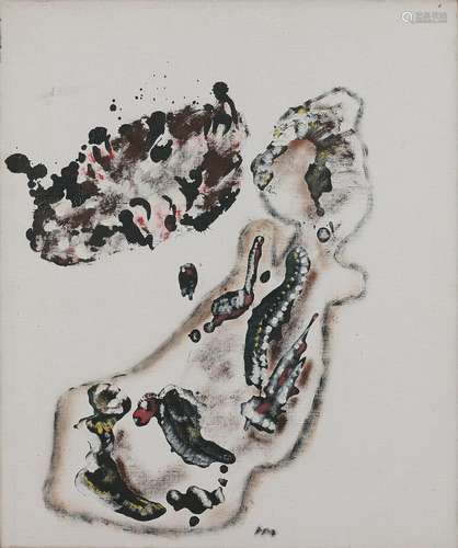 Henri MICHAUX (1899 - 1984) SANS TITRE - 1974 Huile et encre...