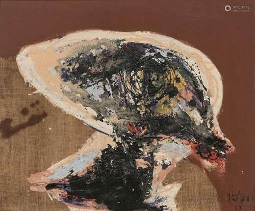 Asger JORN (1914 - 1973) LE CANARD - 1967 Huile sur toile