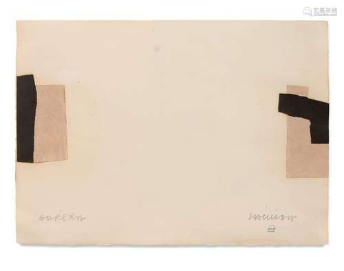 Eduardo CHILLIDA (1924-2002) SANS TITRE VII - 1969 Litho-col...