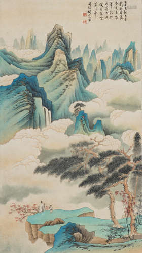 Chinese Landscape Painting by Hu Ruosi