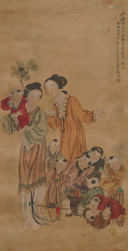 Chinese Figure Painting by Pan Zhenyong