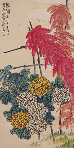 Chinese Flower Painting by Qi Baishi