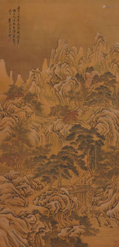 Chinese Landscape Painting by Wang Yuanqi