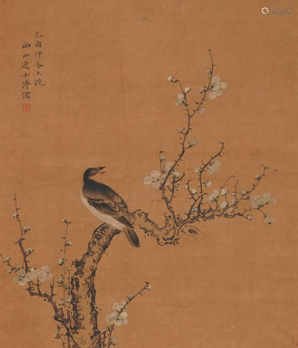 Chinese Bird-and-Flower Painting by Puru