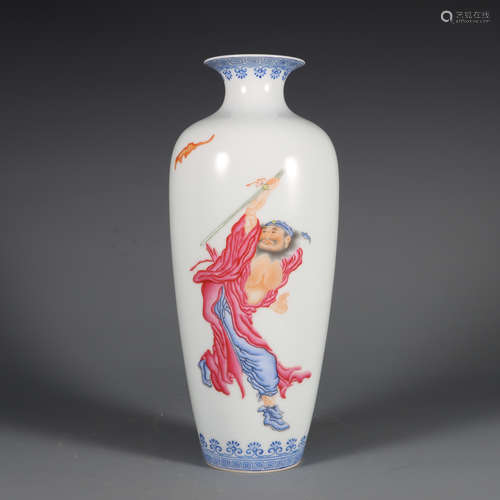 Falangcai Glaze Zhongkui Vase