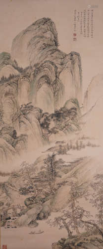 Chinese Landscape Painting, signed Chen Yunzhang
