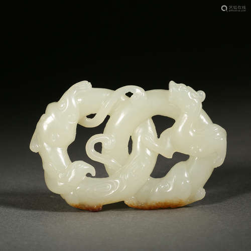 Carved Hetian Jade Pendant