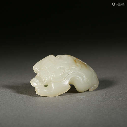 Carved Hetian Jade Ornament