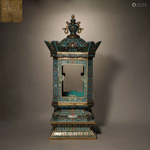 Cloisonne Enamel Buddhist Pagoda