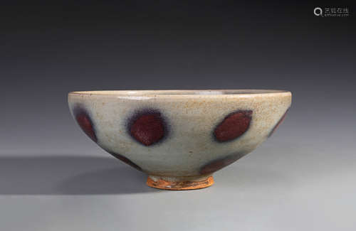 Jun Ware Purple-Splashed Tea Bowl