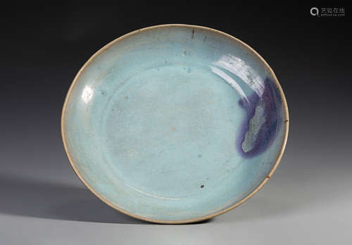 Jun Ware Purple-Splashed Plate