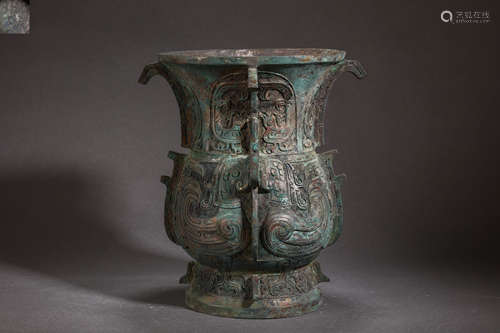 Bronze Ritual Vessel Zun