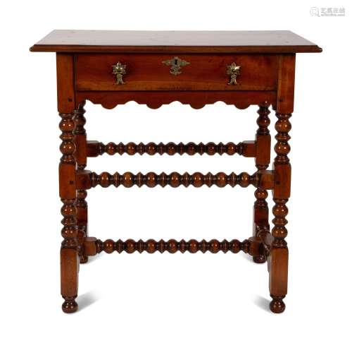 A Jacobean Style Bobbin Turned Side Table Height 28 1/2 x wi...