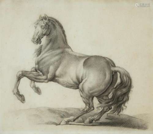 Italian School, 18th Century Two Works; Nude Study and Equin...