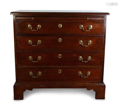 An English George I Style Mahogany Chest of Drawers Height 3...