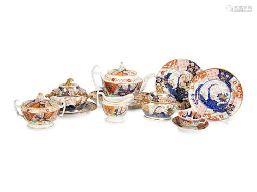 An English Coalport   Porcelain Dessert Service in the Imari...