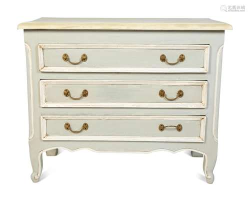 A Contemporary Painted Chest of Drawers Height 30 x width 37...