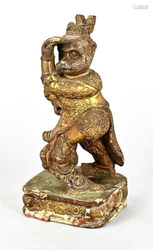 Wooden figure, dancing monkey (Hanu