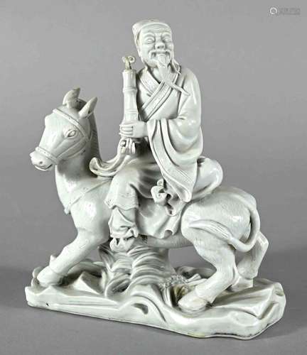 Chinese white porcelain, "Scholar w