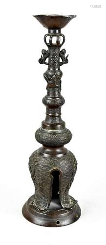 Bronze candlestick, China, Bronze