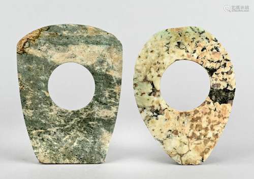 Hongshan culture jade objects, two